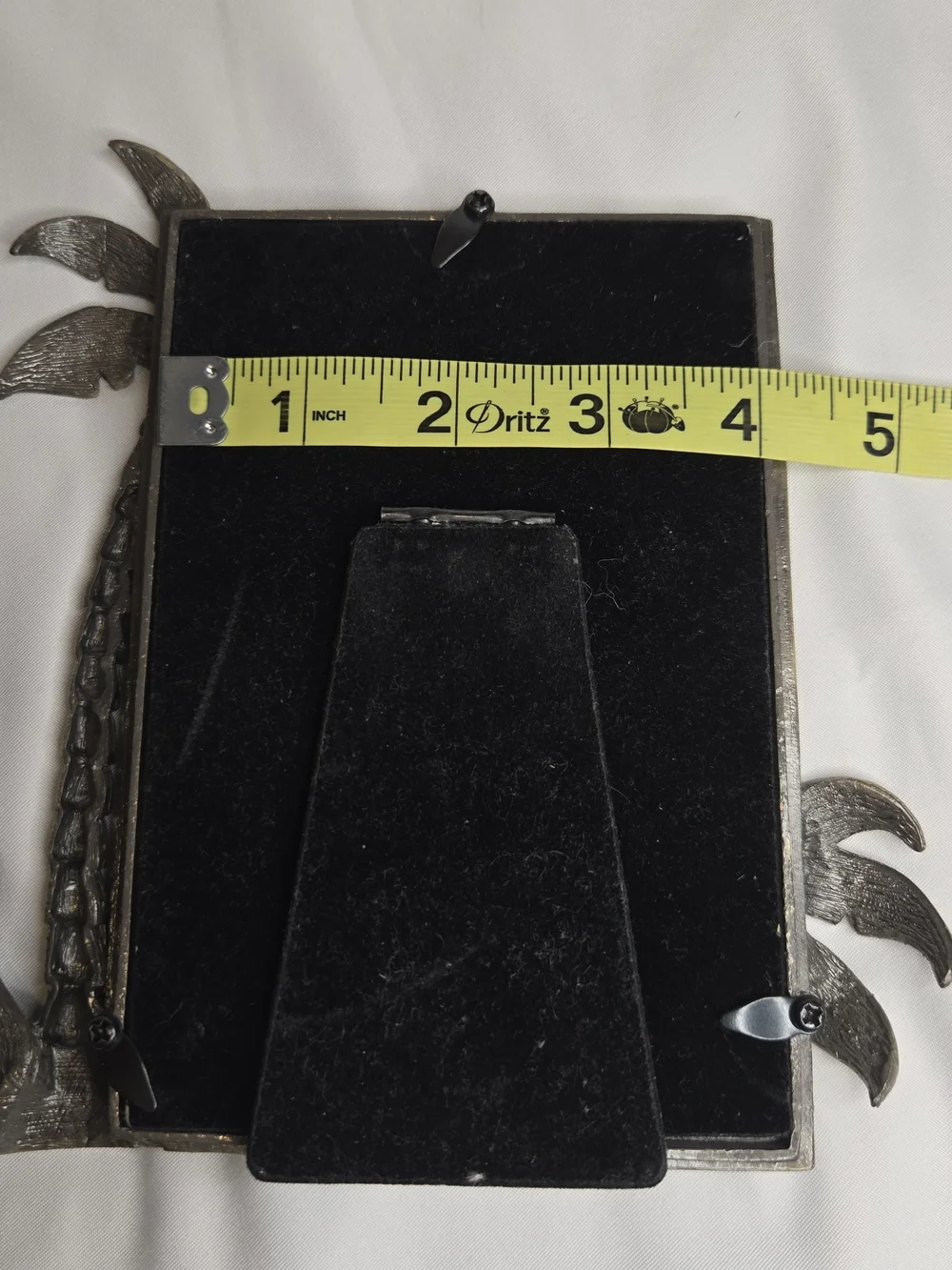 Bejeweled Regency Metal Palm Tree Photo Frame Amber Stones 4 x 6 Ashleigh Manor